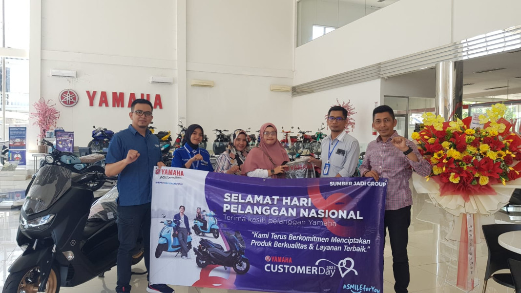 Berikan pelayanan terbaik, Yamaha Bangka Belitung berikan kejutan di hari pelanggan